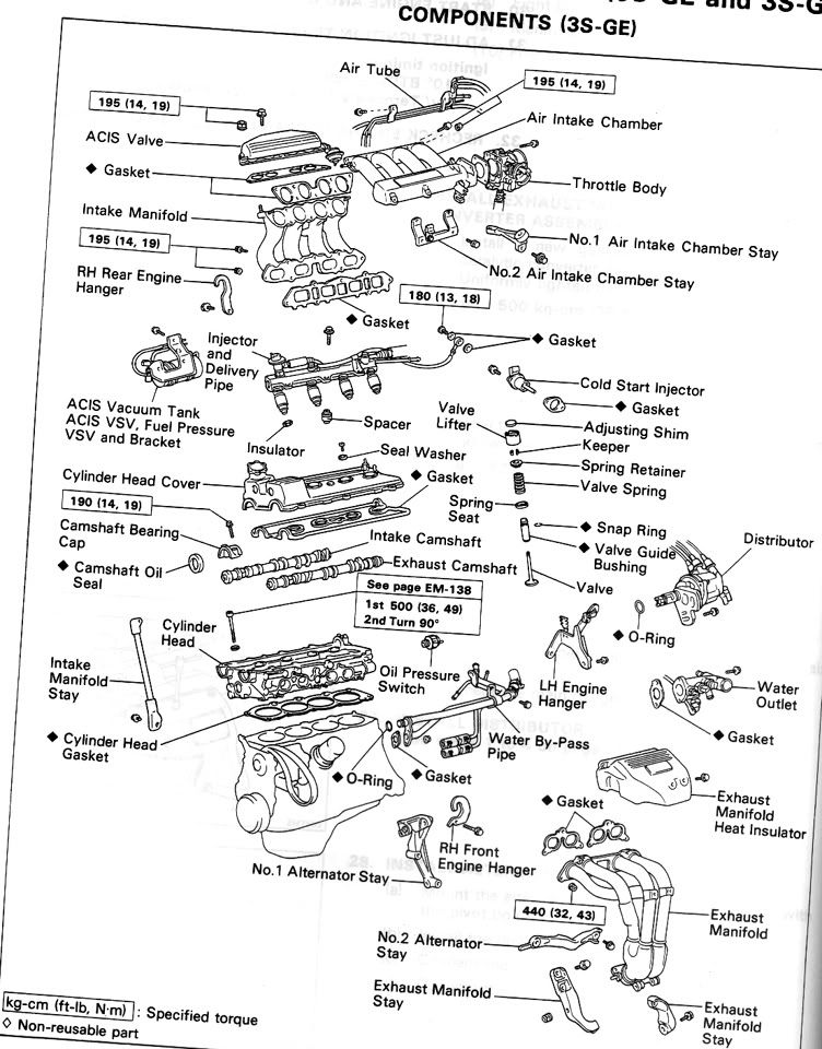 1990 Toyota celica engine diagram